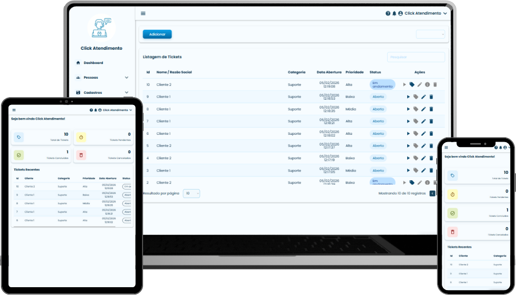 Sistema Click Atendimento